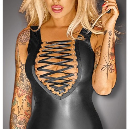 Noir MiniDress with Lacing