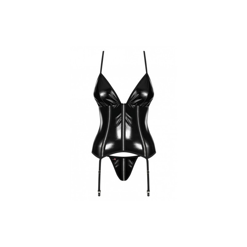 Μαύρος Κορσές με Στρίνγκ Obsessive Stormea