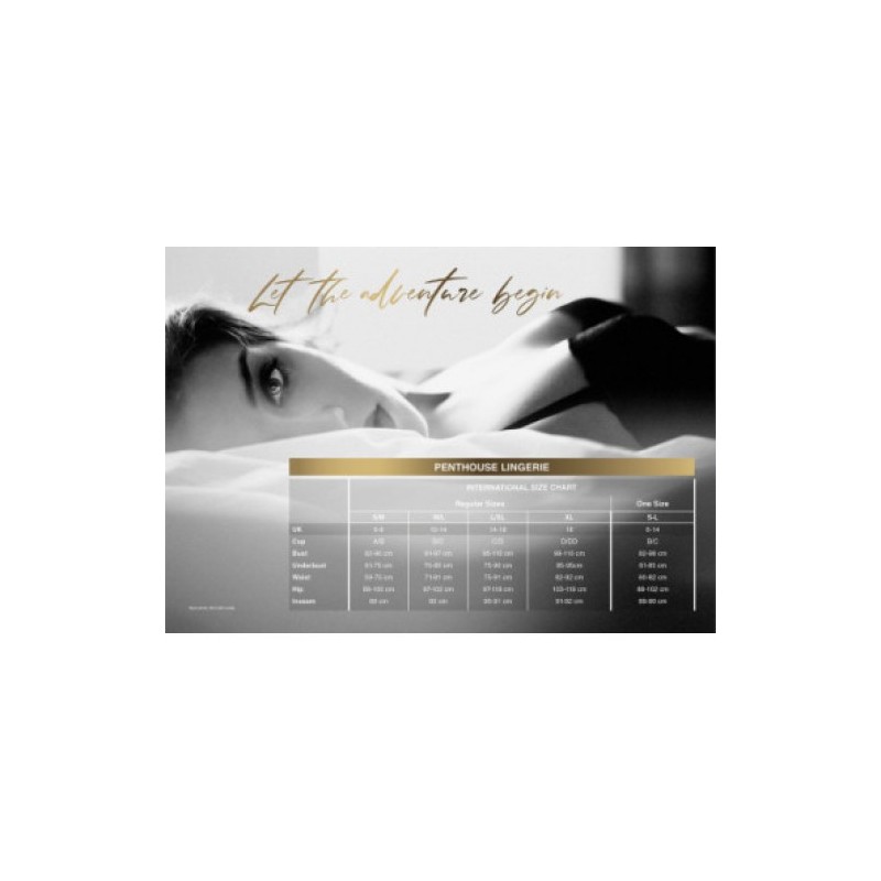 Μαύρο Δαντελωτό Κορμάκι Penthouse Perfect Lover