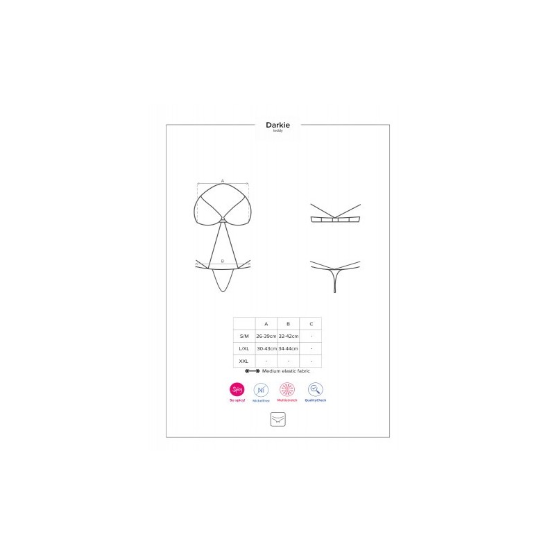 Σέξυ Κορμάκι με ανοιχτό κάβαλο Obsessive Darkie