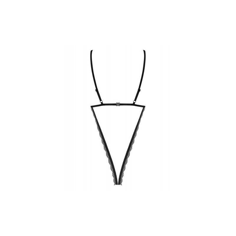 Σέξυ Μαύρο Κορμάκι με ανοιχτό κάβαλο Obsessive Millagro