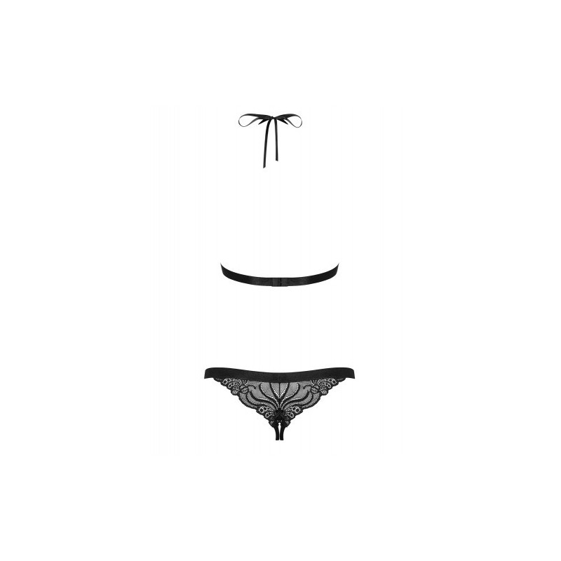 Σέξυ Μαύρο Δαντελωτό Κορμάκι Obsessive