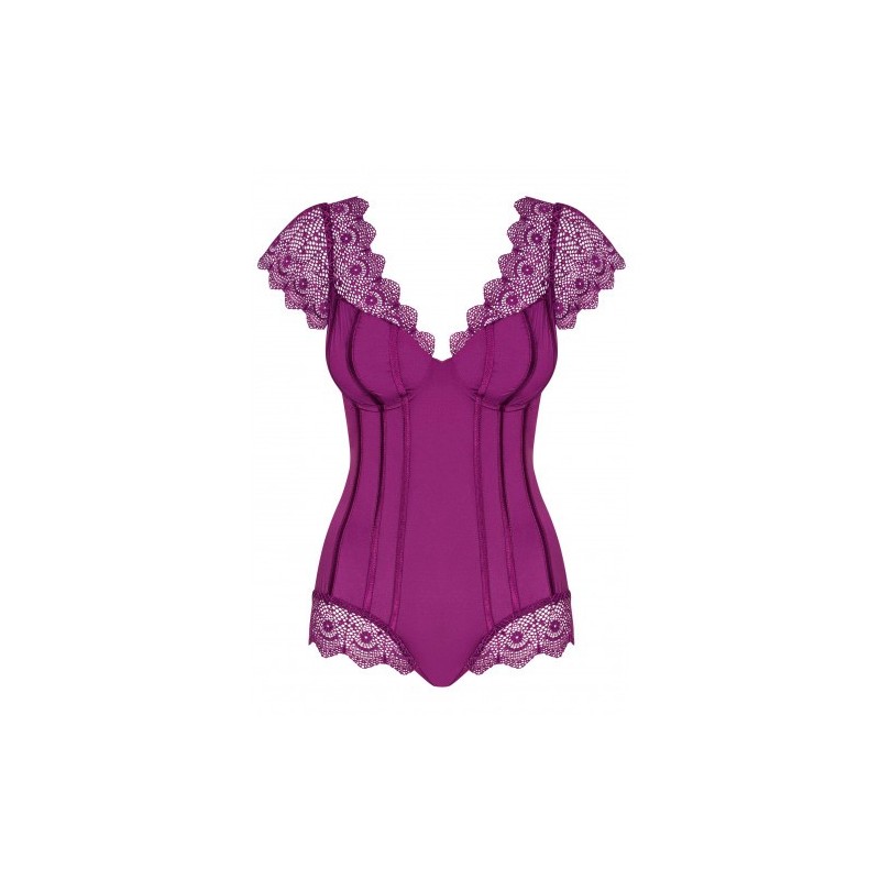 Obsessive Moketta Κομψό Μωβ Κορμάκι