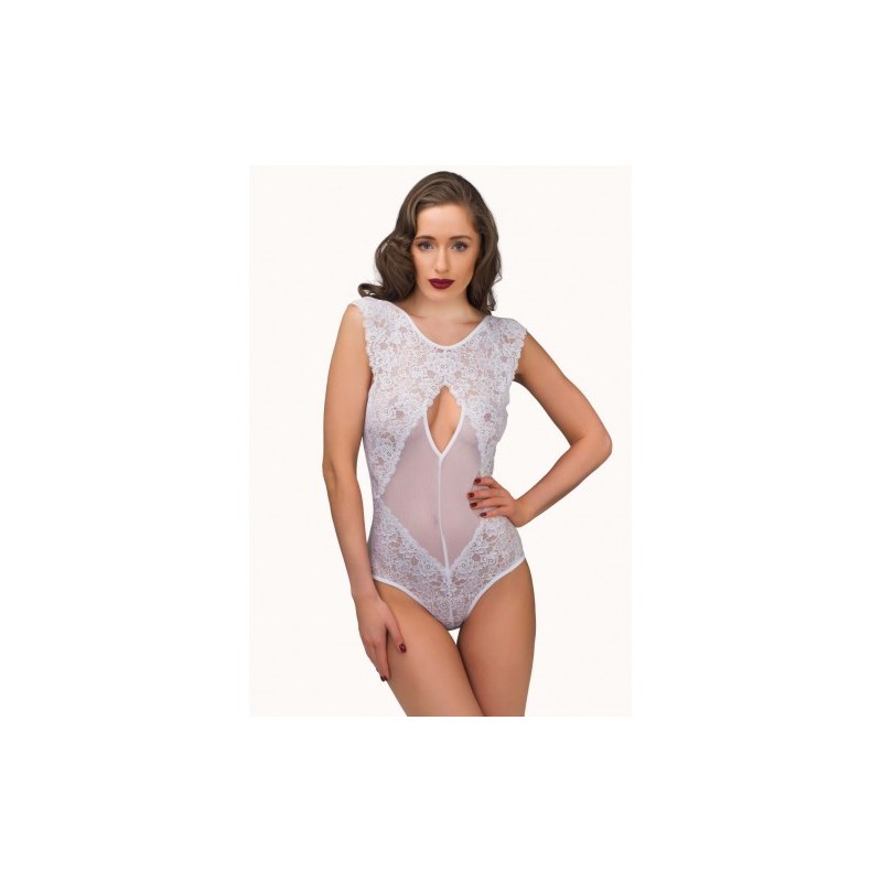 Elegant Abby Teddy Lingerie White