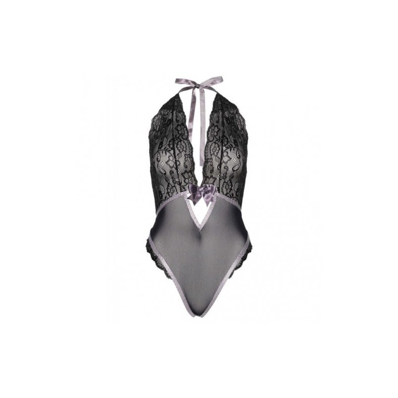 Lurex Lace Halter Teddy