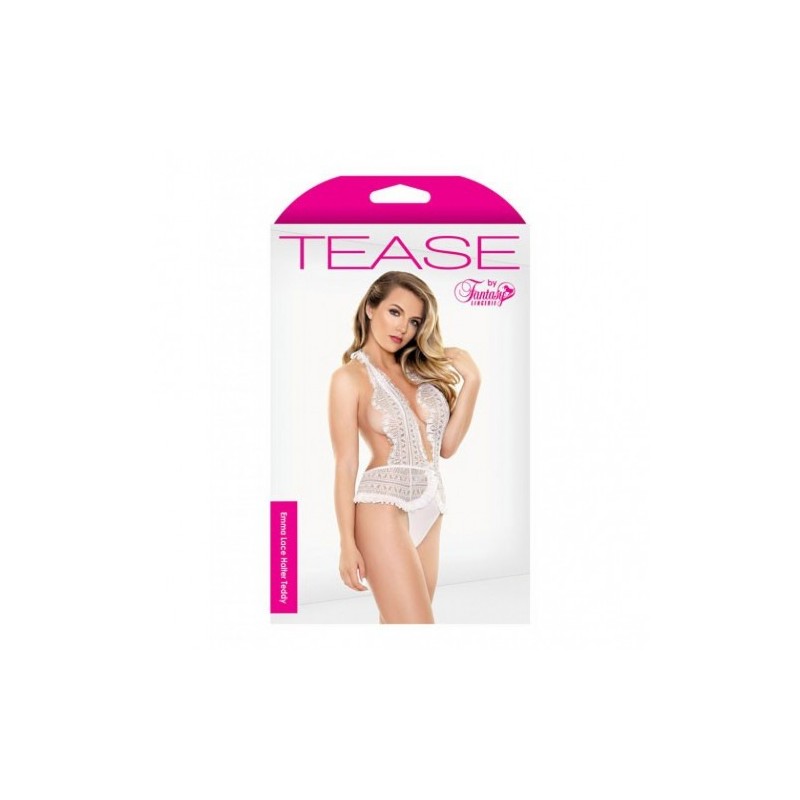 Emma Lace Halter Teddy White