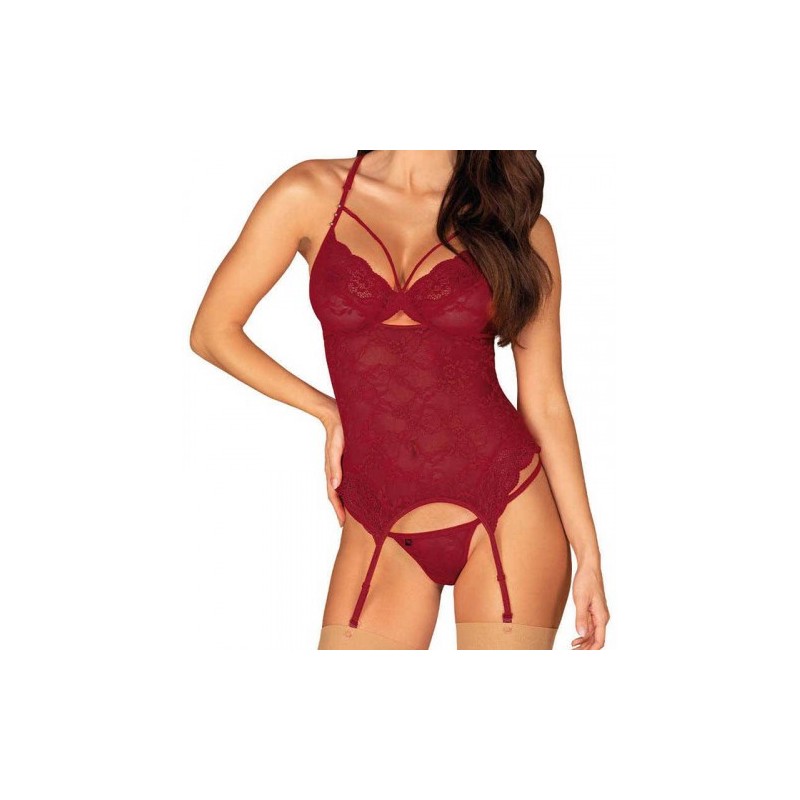 Obsessive Ivetta Αισθησιακός Κορσές &amp Στρίνγκ