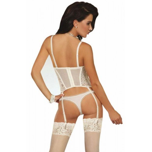 Madhavi White Lace Corset