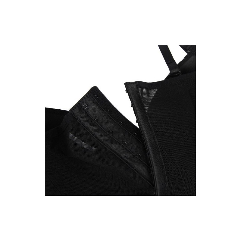 Deluxe Black Corset with Suspenders