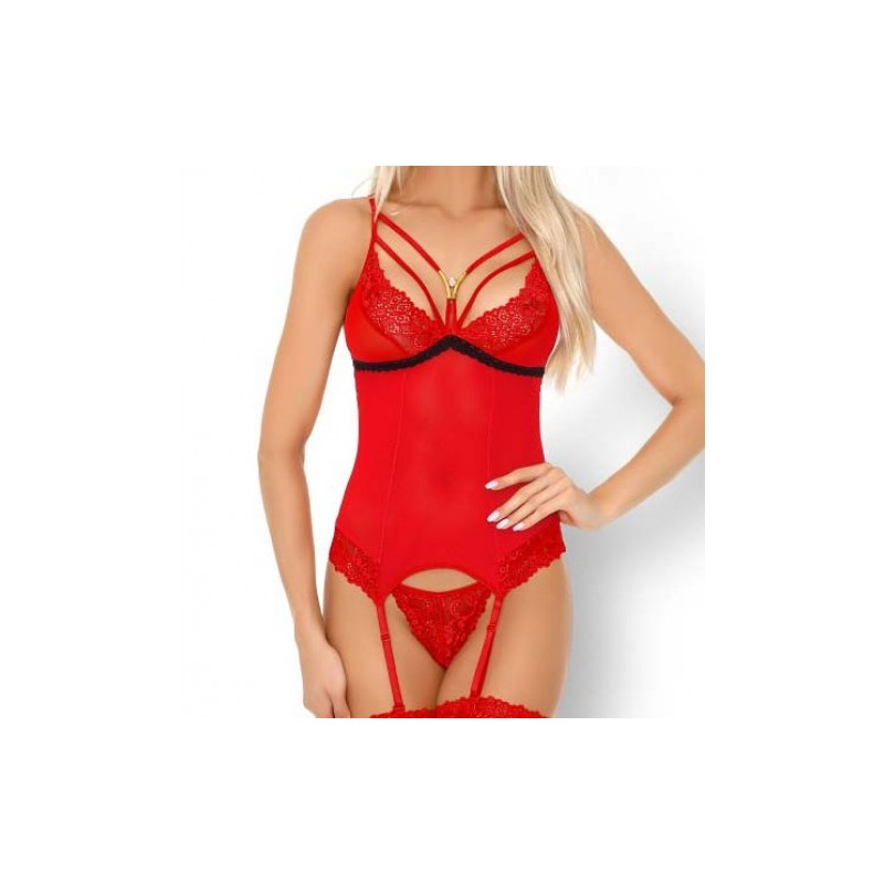 Parmin Red Corset with String