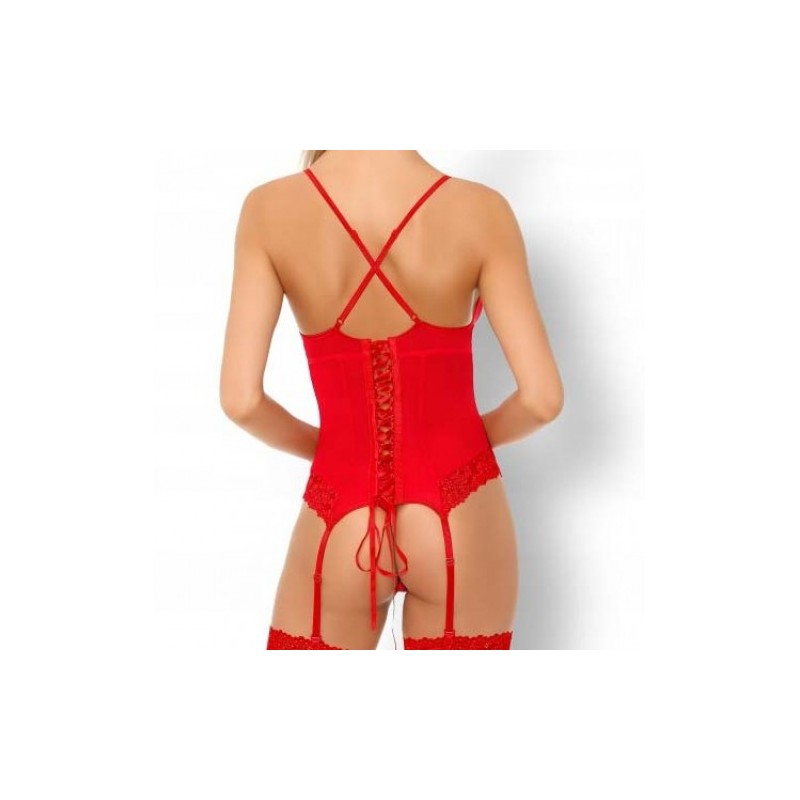 Parmin Red Corset with String