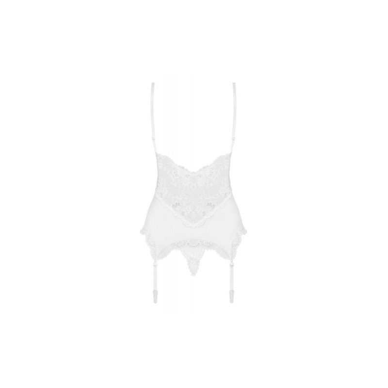 Obsessive Charming White Basque with String