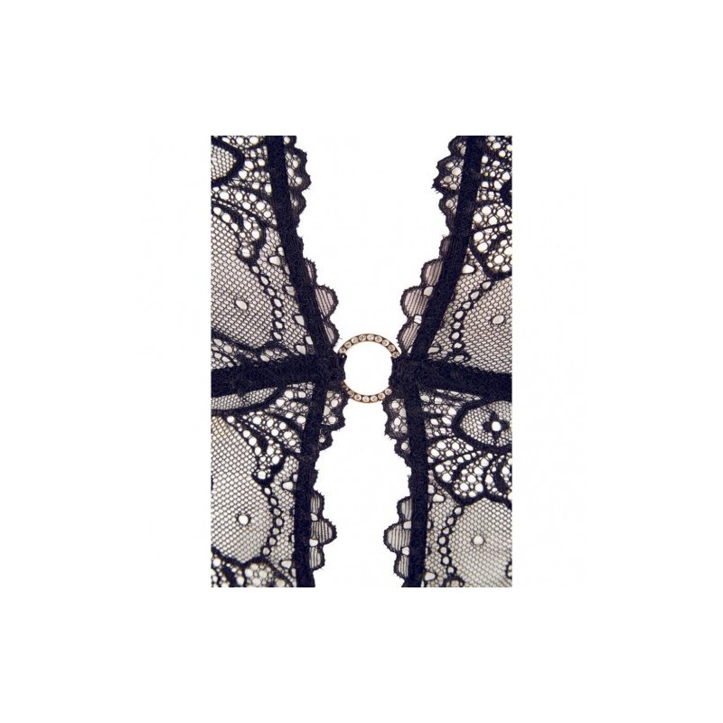 Abierta Fina Lace Basque with String