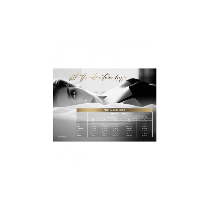 Λευκό Νυχτικό με στρίνγκ Penthouse Casual Seduction