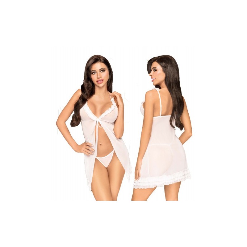 Λευκό Νυχτικό με στρίνγκ Penthouse After Sunset