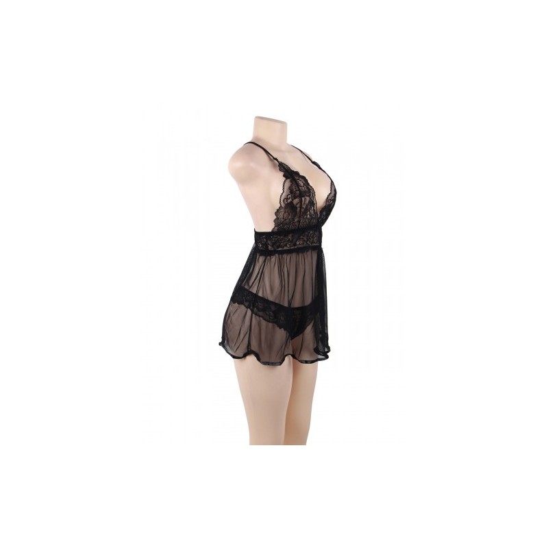 Delicate Mesh Chemise with String