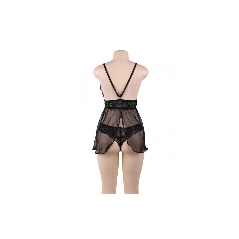 Delicate Mesh Chemise with String