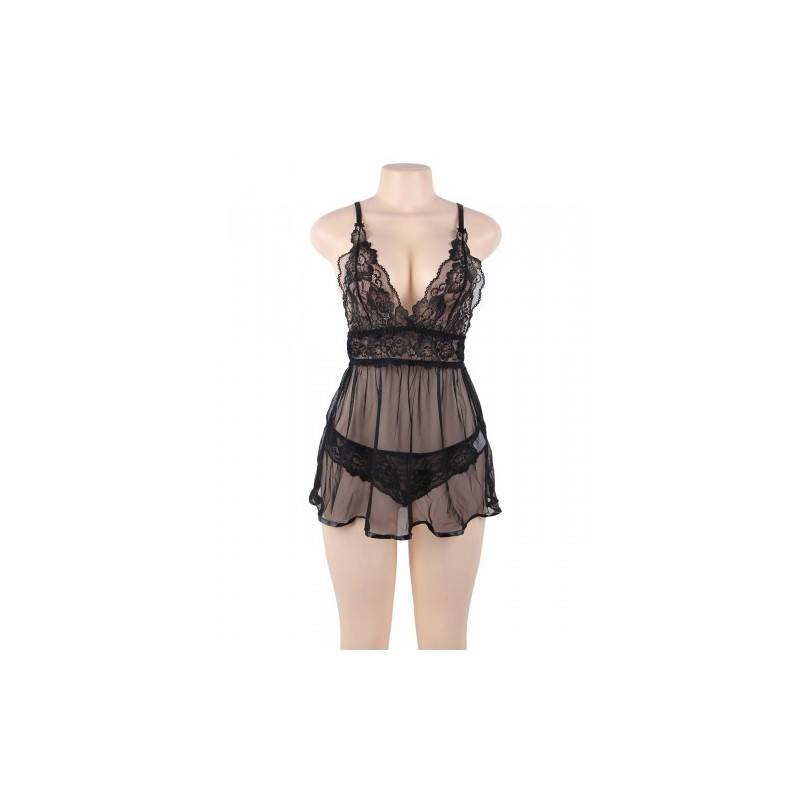 Delicate Mesh Chemise with String