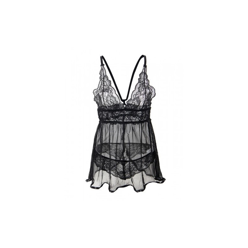 Delicate Mesh Chemise with String