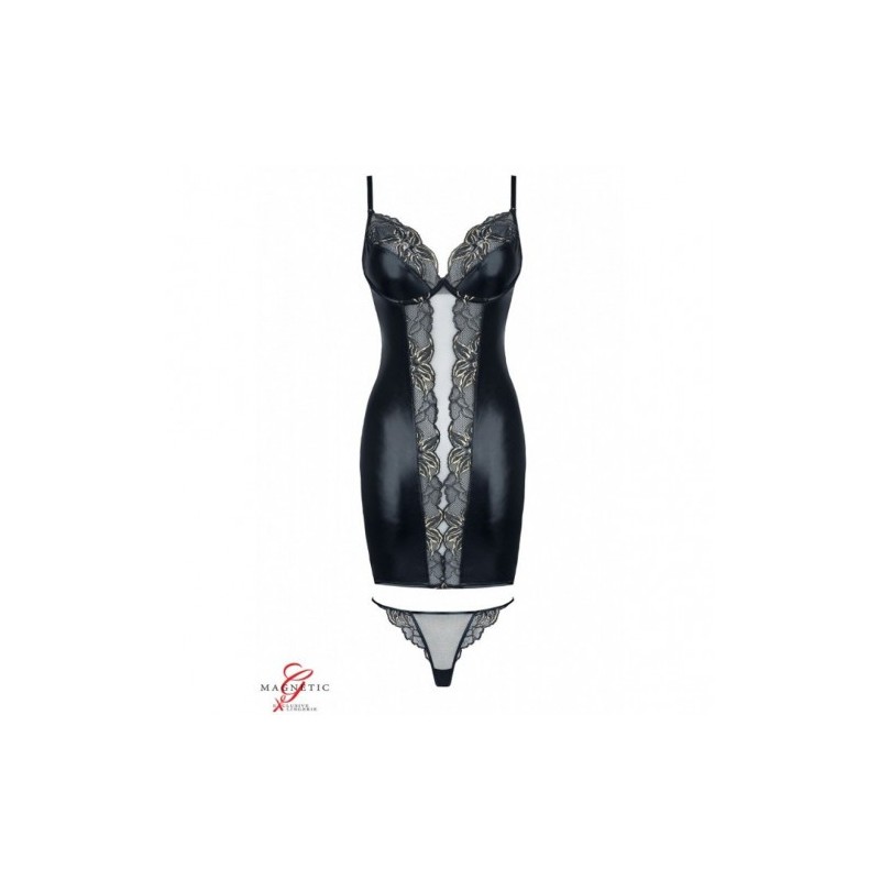 Σέξι μαυρο ημιδιαφανές φορεματάκι Demoniq Myriam