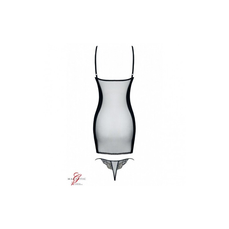 Σέξι μαυρο ημιδιαφανές φορεματάκι Demoniq Myriam