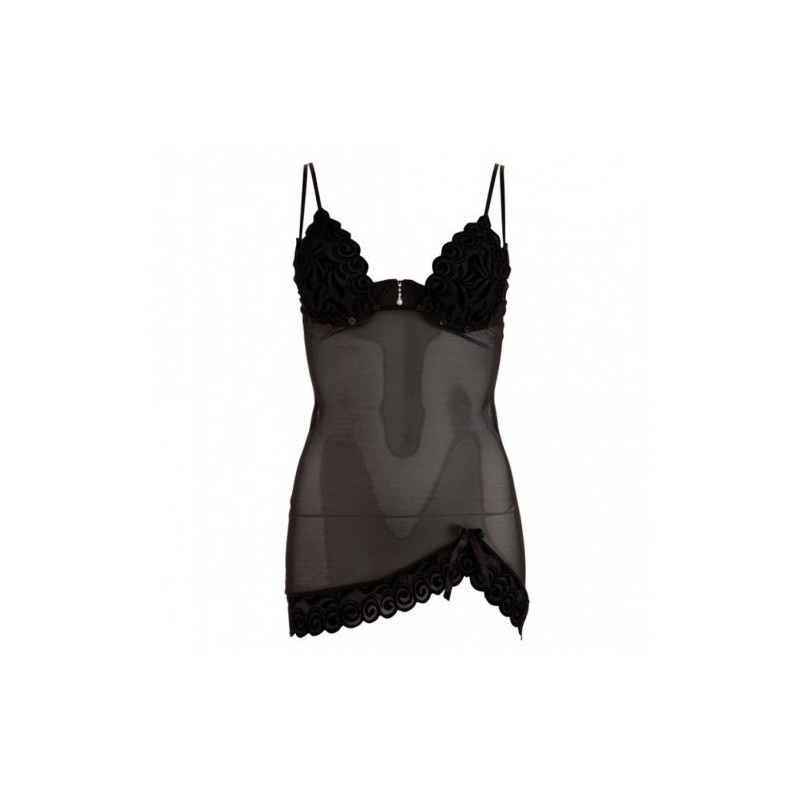 Black Mesh Mini Dress