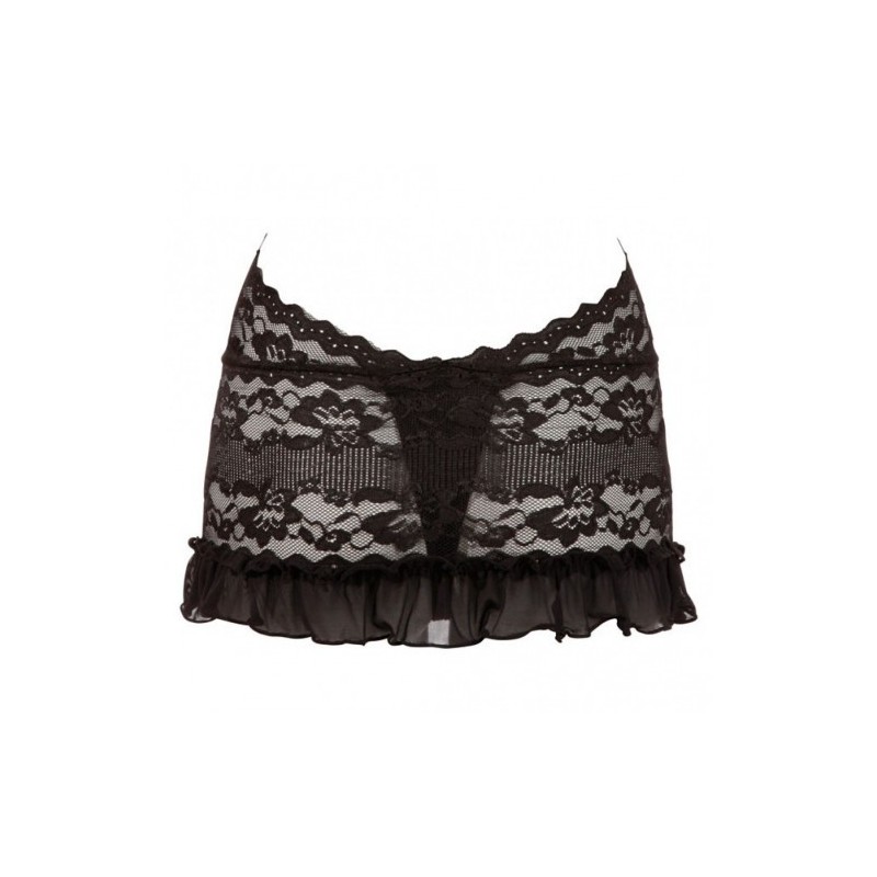 Black Lace Dress With Chains