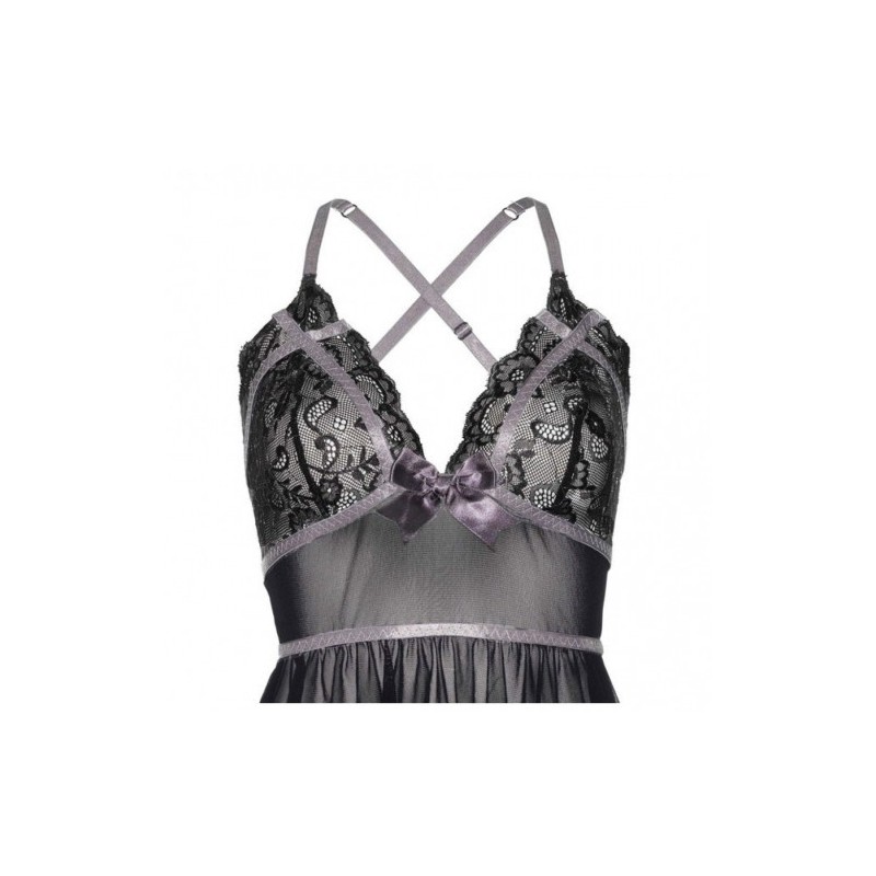 Lurex Lace Babydoll Set