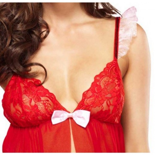 Flyaway Red Babydoll Set