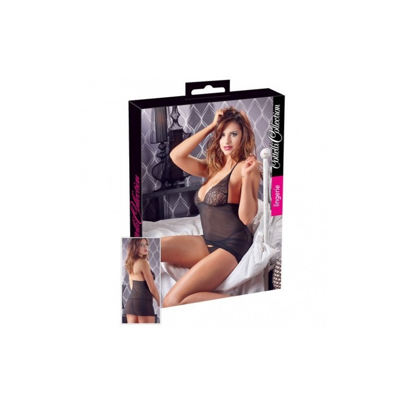 Transparent Chemise with Lace Cups