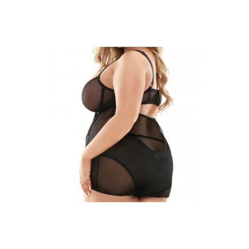 Sydney Cutout Babydoll and Panty Set