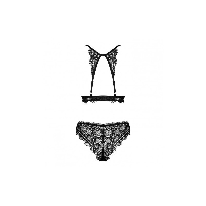 Αισθησιακό Μαύρο Σετ Εσωρούχων Obsessive Renelia