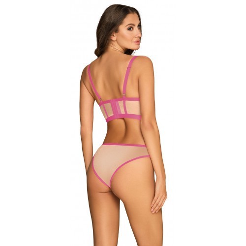 Ροζ Σετ Εσωρούχων Obsessive Nudelia