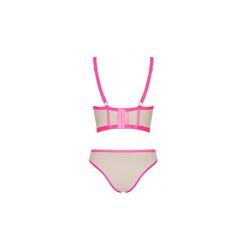 Ροζ Σετ Εσωρούχων Obsessive Nudelia