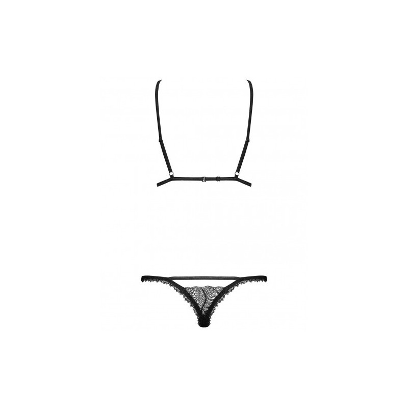 Μαύρο Σετ Εσωρούχων Obsessive Romanesa