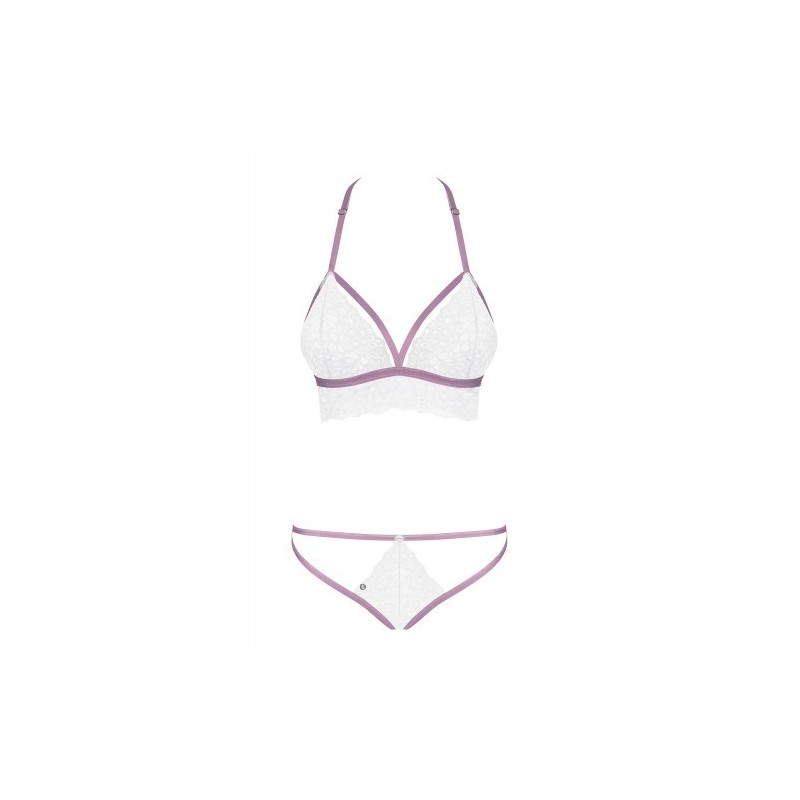 Κομψό Λευκό Σετ Εσωρούχων Obsessive Lilyanne