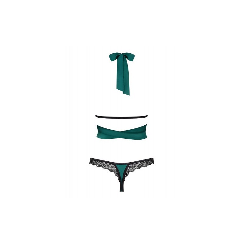 Obsessive Sensuelia Κομψό Σετ Πράσινων εσωρούχων
