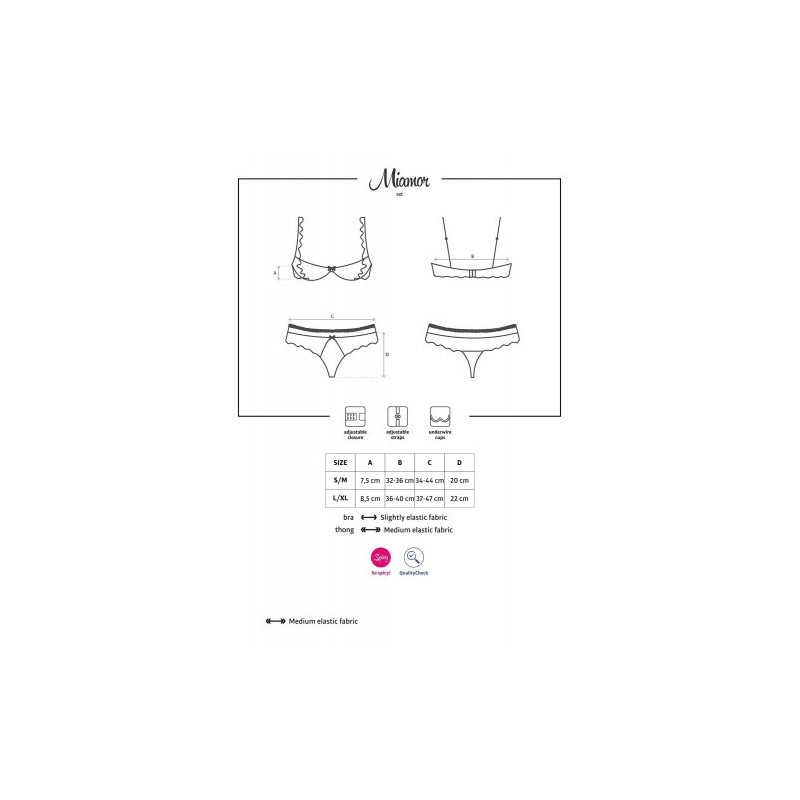 Obsessive Miamor Σετ σε λευκό