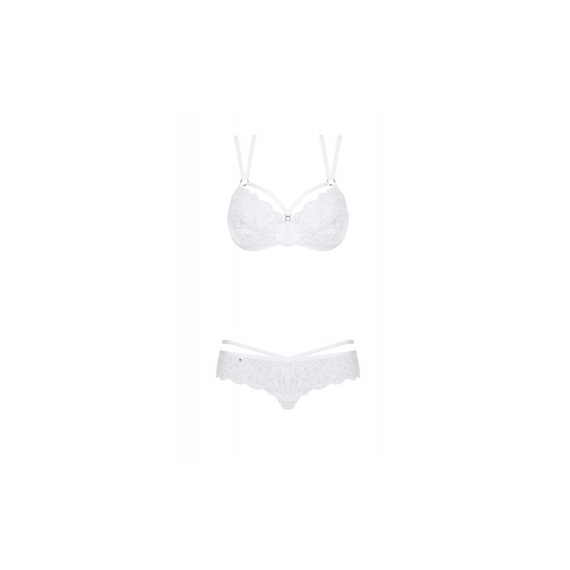 Obsessive White Lacy Set