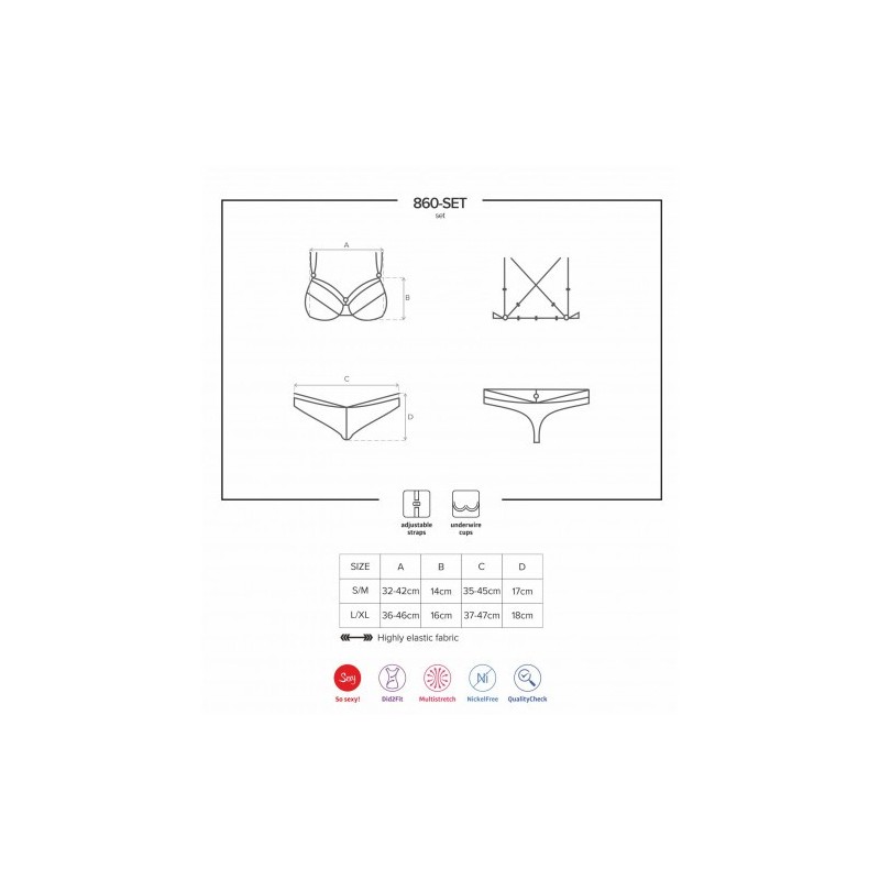 Obsessive White Lacy Set