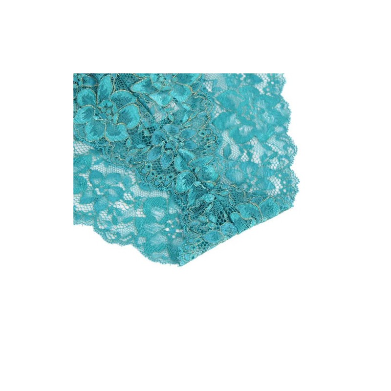 Turquoise Lace Strappy Bra set