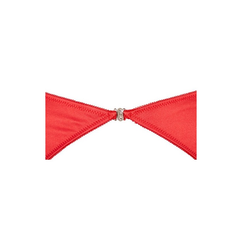 Passionate Red Shelf Bra Set