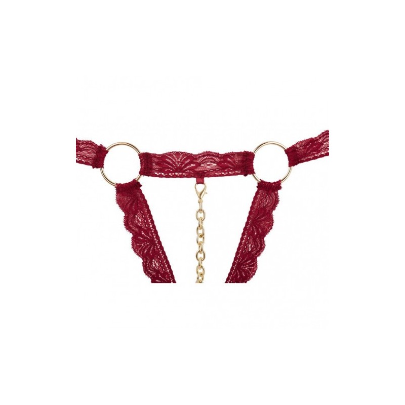 Minimalistic Red Lace Bra Set