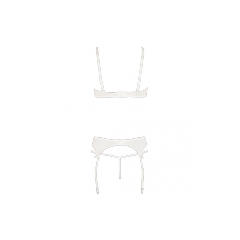 Σέξι Λευκό σέτ Abierta Fina για τήν νύχτα του γάμου σας