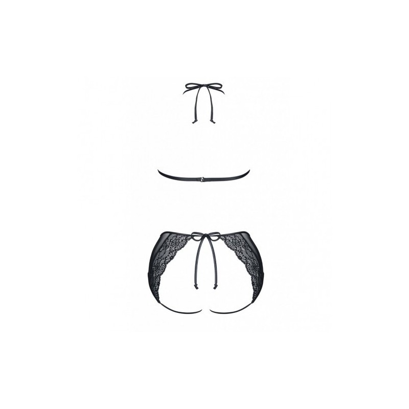 Yolande Crotchless Lingerie Set