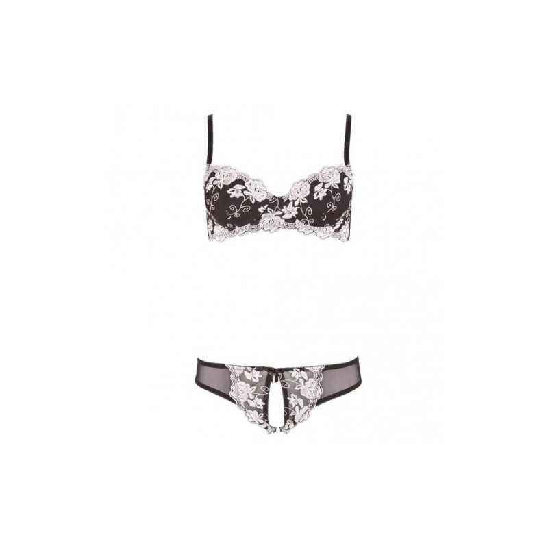 Cottelli Embroidery Lingerie Set