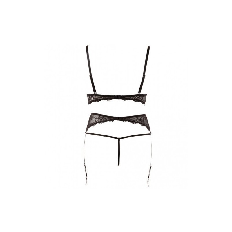 Σέτ Ζαρτιέρας μέ δαντελένιο σουτιέν στρίνγκ με Πέρλες