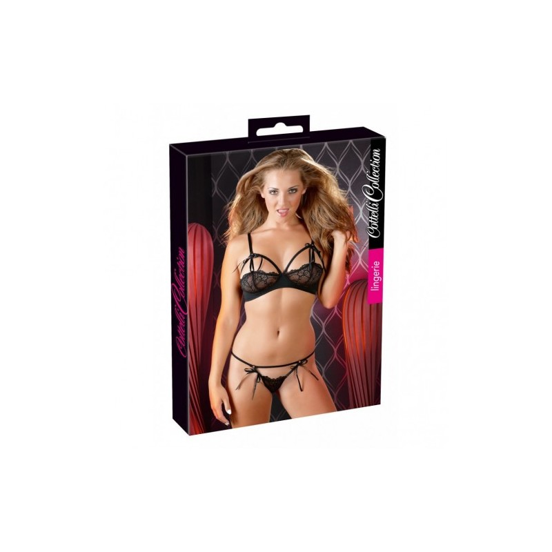 Μαύρο Μπικίνι σέτ μέ δαντελένιο σουτιέ