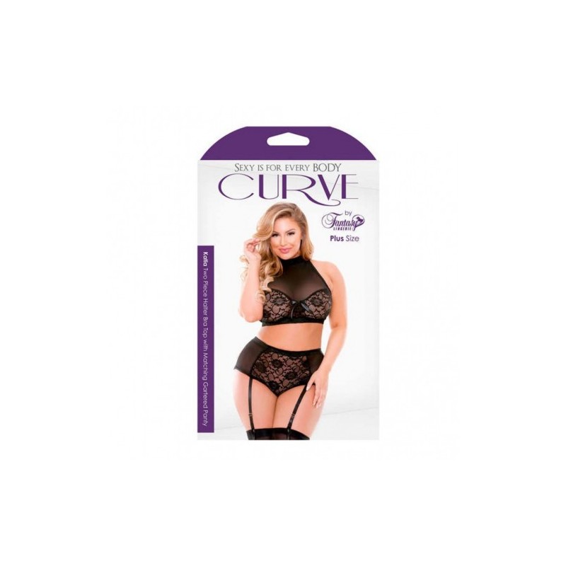 Katia Halter Bra with Matching Gartered Panty