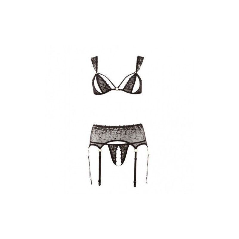 Abierta Fina Lingerie Set with Embroidery
